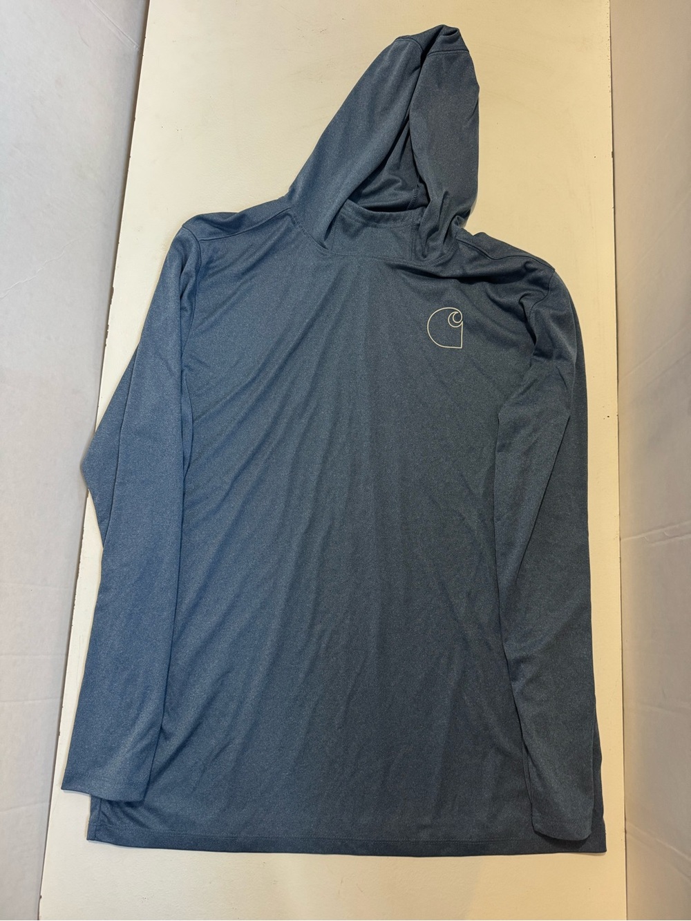 Carhartt Men's Force Sun Defender Long Sleeve Hooded Logo Graphic Shirt large